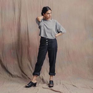 Day Space Night Crop Football Tee